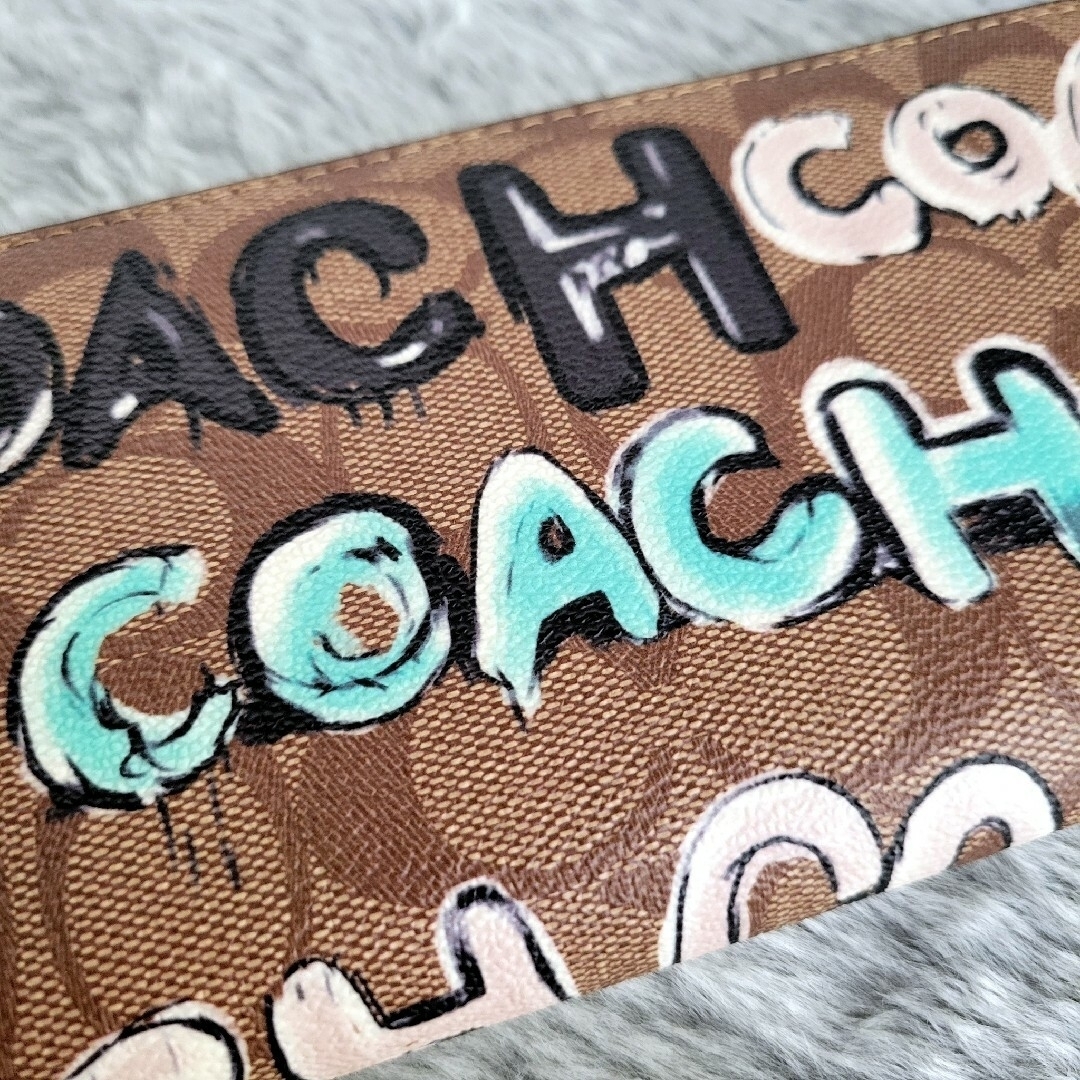 【新品未使用】COACH コーチ 長財布 ミント＆サーフ コラボ  新作 限定