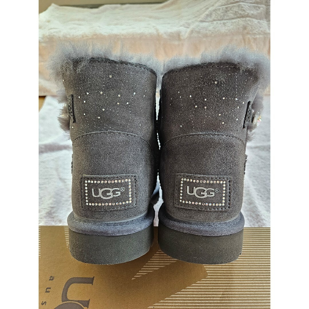 ★超美品♪アグUGG♪ミニベイリー♪ムートンブーツ♪25cm♪スワロフスキー