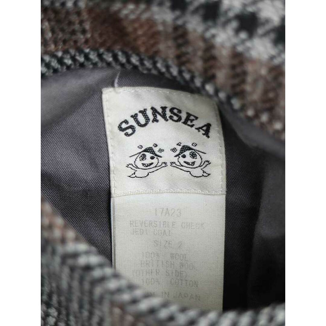 SUNSEA(サンシー)のSUNSEA サンシー 17AW RERVERSIBLE CHECK JEDI COAT リバーシブルチェックジェダイコート グレー系 2 メンズのジャケット/アウター(その他)の商品写真