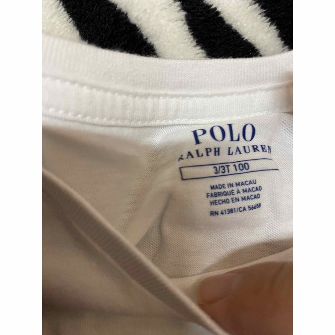 POLO RALPH LAUREN(ポロラルフローレン)のポロ　ラルフローレン　長袖　トップス　ロンT 100 新品　タグ付き キッズ/ベビー/マタニティのキッズ服女の子用(90cm~)(Tシャツ/カットソー)の商品写真