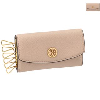 トリーバーチ(Tory Burch)のトリーバーチ TORY BURCH キーケース 三つ折り ROBINSON 6連 フック式 キーホルダー キーリング付き 2023年秋冬新作 146557 0086 (キーケース)