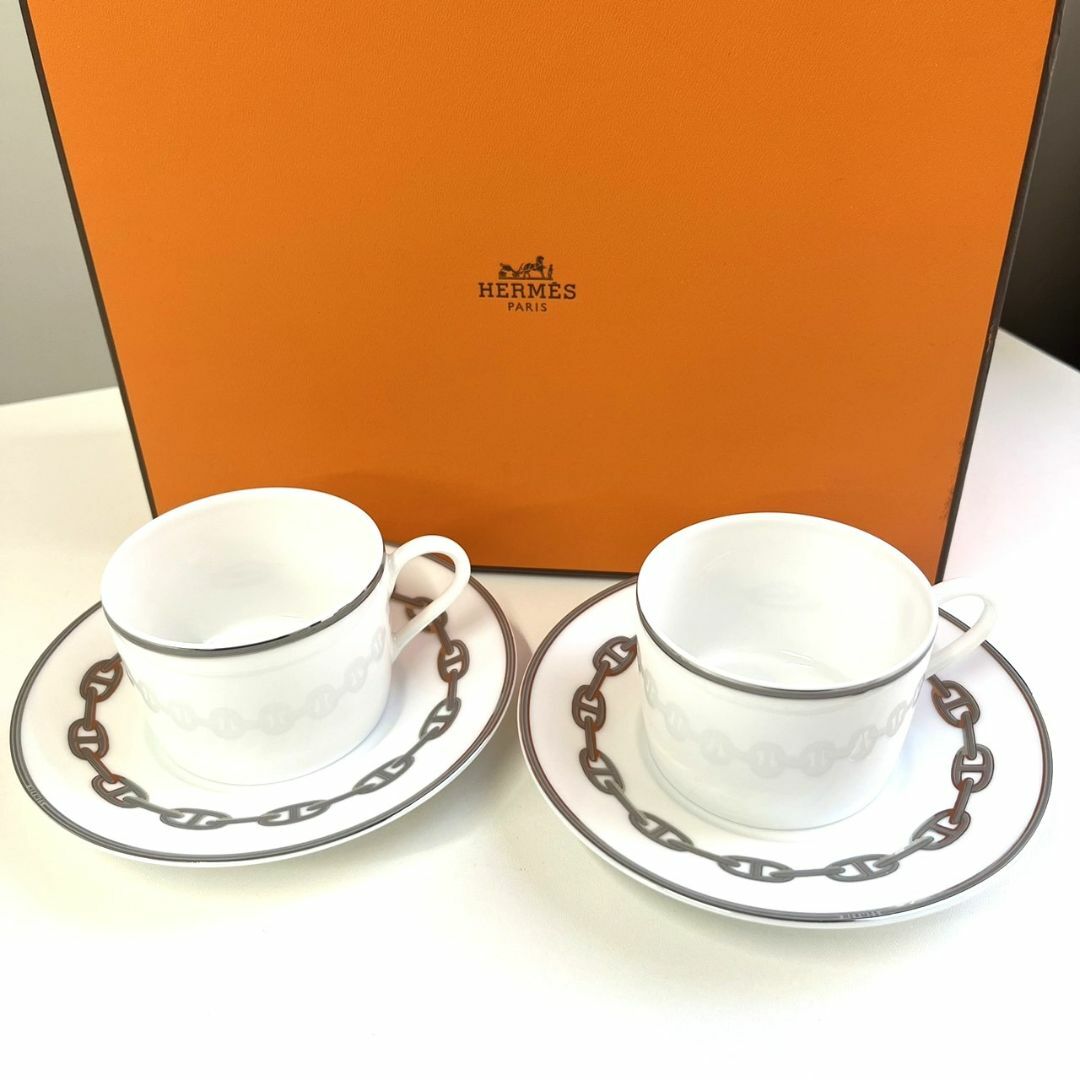 Hermes - 値下げ③エルメス シェーヌダンクル カップソーサー セット