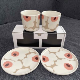 marimekko - マリメッコ ウニッコ ペア ラテマグ プレート セットの ...