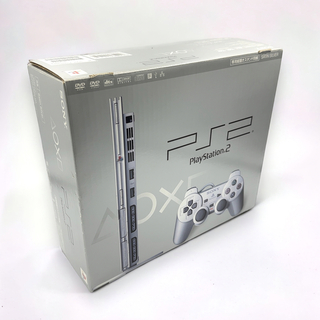 プレイステーション2(PlayStation2)の美品 SONY PS2 薄型 本体 SCPH-75000SSS サテンシルバー(家庭用ゲーム機本体)