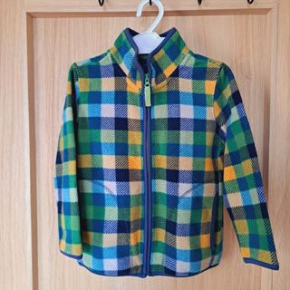 ユニクロ(UNIQLO)の110cm UNIQLO(ユニクロ) フリース(チェック柄)(ジャケット/上着)