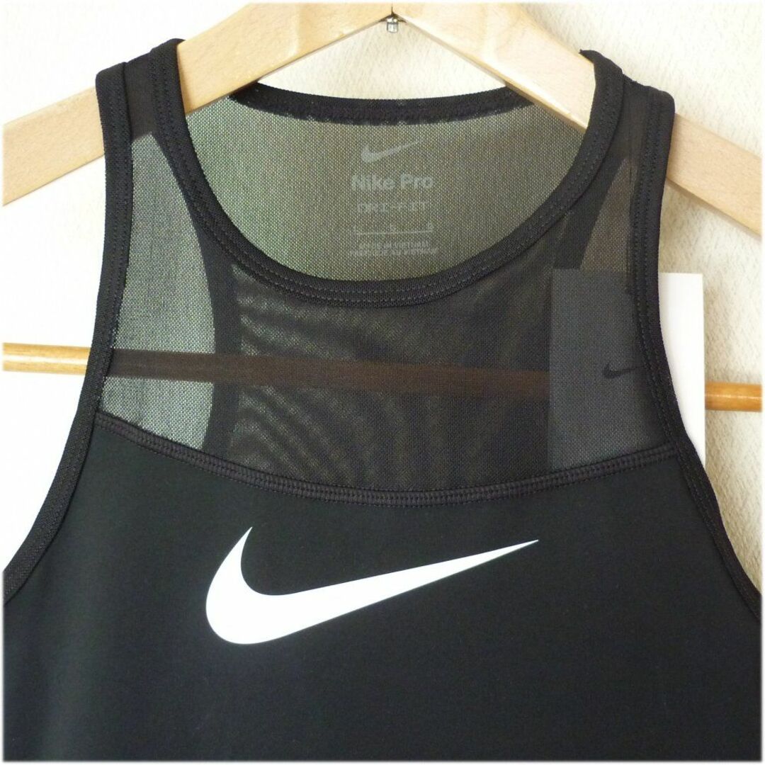 NIKE(ナイキ)の新品L★ナイキNIKE PRO 黒タイトフィットタンクトップ スポーツ/アウトドアのトレーニング/エクササイズ(ヨガ)の商品写真