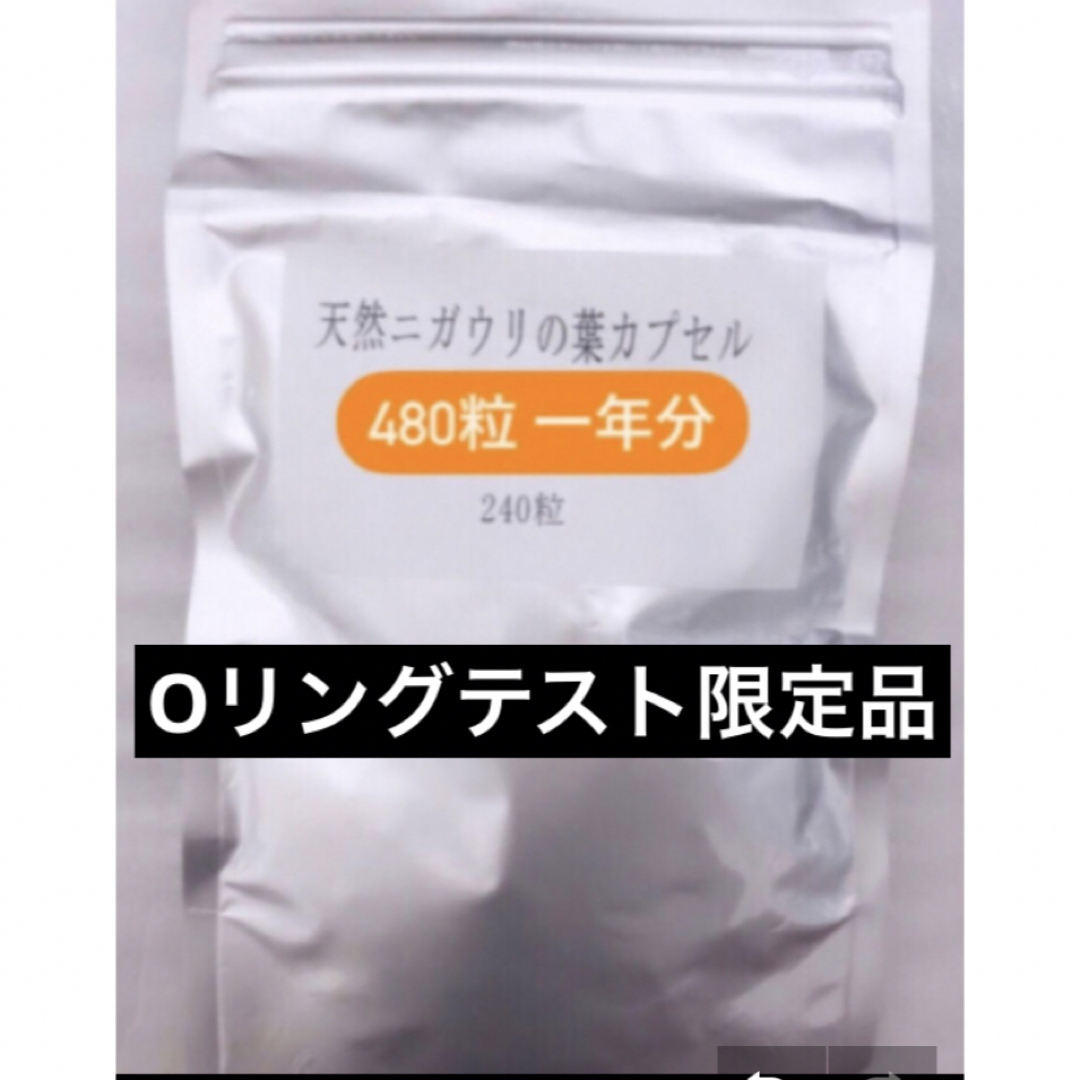 Oリング 天然 ニガウリ カプセル 480粒 一年分 約6か月分 ×2 セット 食品/飲料/酒の健康食品(青汁/ケール加工食品)の商品写真