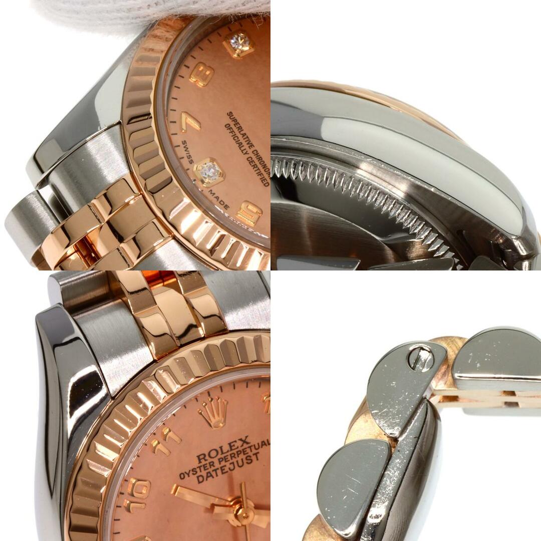 ROLEX 179171 デイトジャスト 未使用 腕時計 SS SSxK18PG エバーローズゴールド レディース