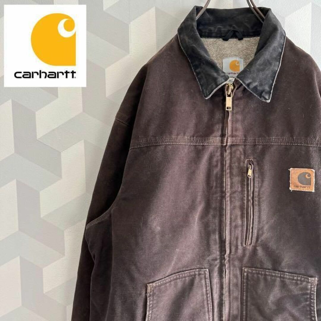 【カーハート】メキシコ製 内ボア ダックカバーオール 茶 Carhartt | フリマアプリ ラクマ