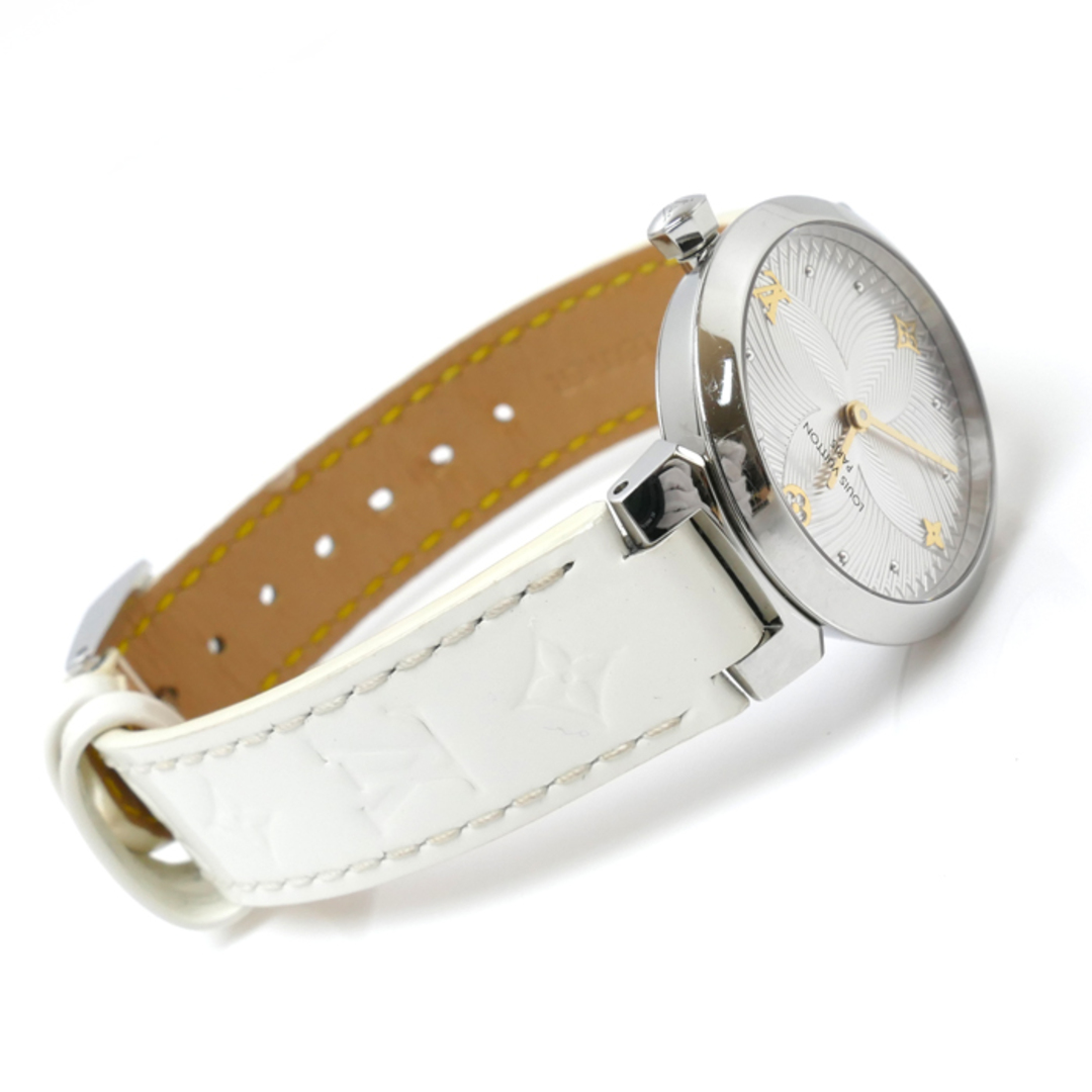 LOUIS VUITTON(ルイヴィトン)のLOUIS VUITTON ルイ・ヴィトン タンブール スリム メタリックフラワー 腕時計 電池式 QA014 レディース【中古】 レディースのファッション小物(腕時計)の商品写真
