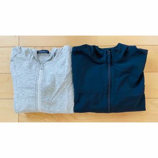 ユニクロ(UNIQLO)のキッズパーカー2点セット☆130サイズ＊ユニクロ＆ムージョンジョン(その他)