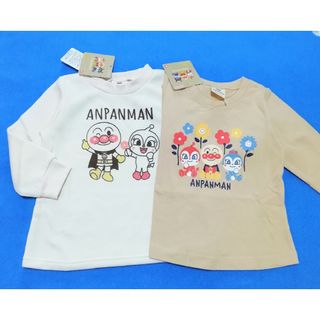 アンパンマン(アンパンマン)の新品　90cm　アンパンマン　長袖Tシャツと長袖トレーナー2枚セット　b×i(Tシャツ/カットソー)