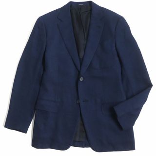 【美品】アルチザン-ARTISAN-ノーカラーツイードフリンジリネンジャケット