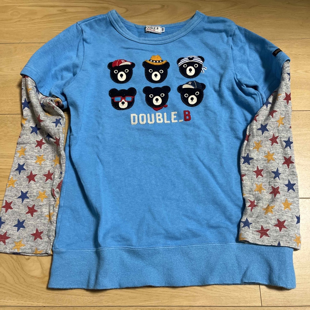 DOUBLE.B(ダブルビー)の★ミキハウス★ダブルビー★130 トレーナー キッズ/ベビー/マタニティのキッズ服男の子用(90cm~)(Tシャツ/カットソー)の商品写真