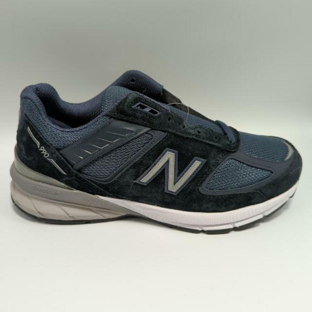 New Balance(ニューバランス)の【訳あり】ニューバランス M990NV5  【幅広 Width:4E】 NEW BALANCE M990 ネイビー / シルバー 990【Made in U.S.A. 正規品】 メンズ スニーカー 990V5 US7.5( 25.5cm ) メンズの靴/シューズ(スニーカー)の商品写真