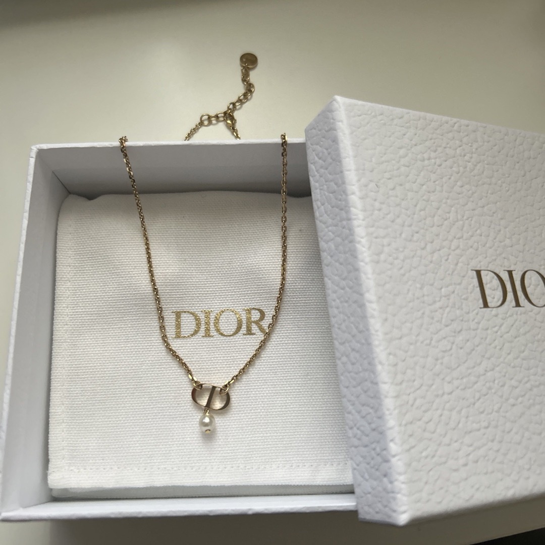 DIOR パール　ネックレス　PETIT CD ネックレス　ディオール3842cm