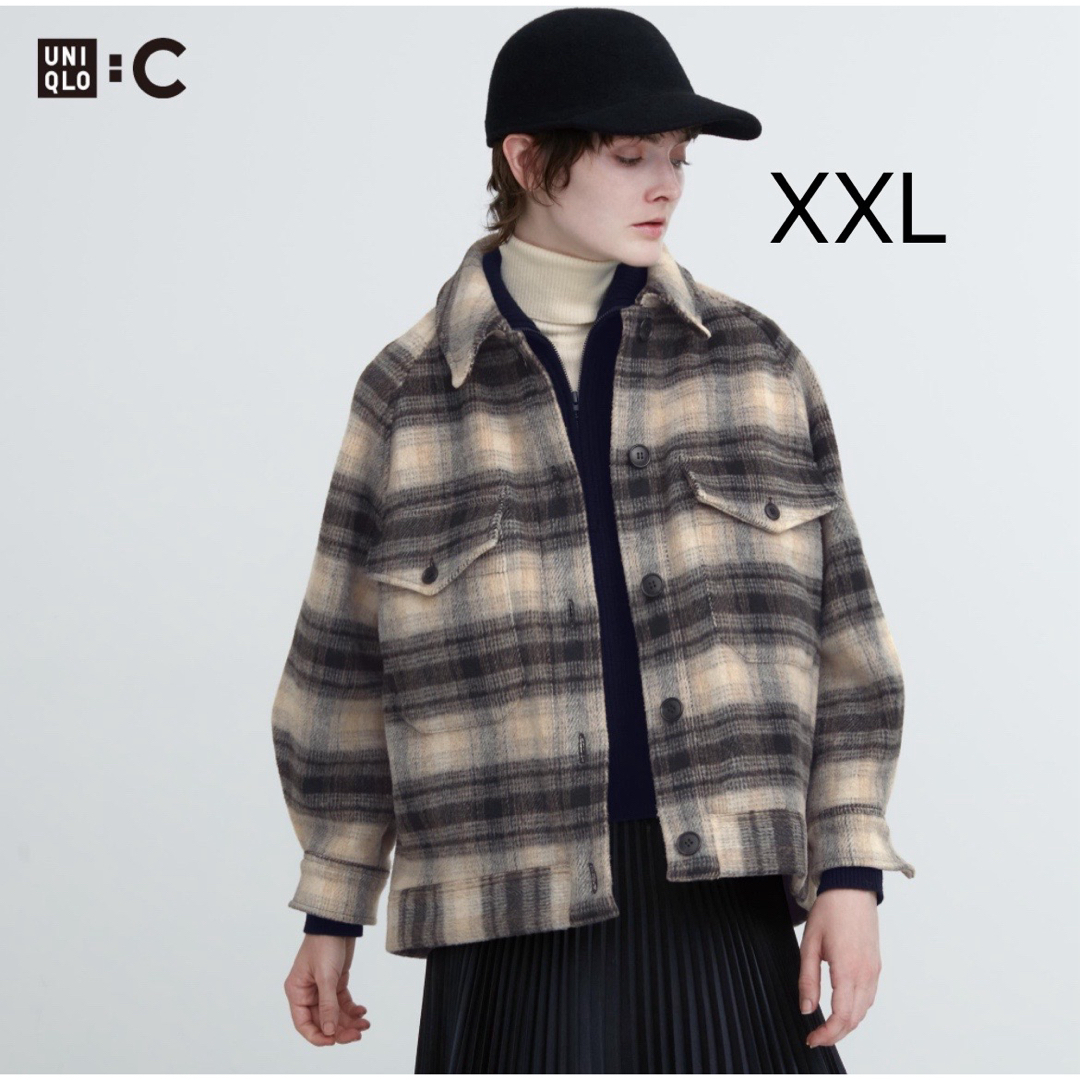 UNIQLO(ユニクロ)のUNIQLO C オーバーサイズジャケット　貴重なXXL レディースのジャケット/アウター(その他)の商品写真