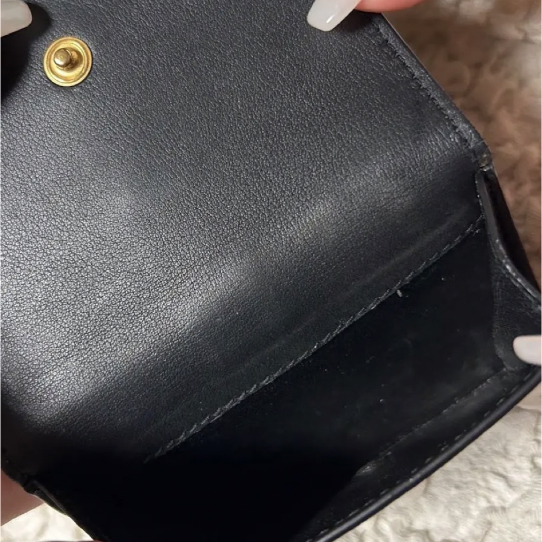 Saint Laurent(サンローラン)のサンローラン　SAINT LOURENT  三つ折り財布　ブラック レディースのファッション小物(財布)の商品写真