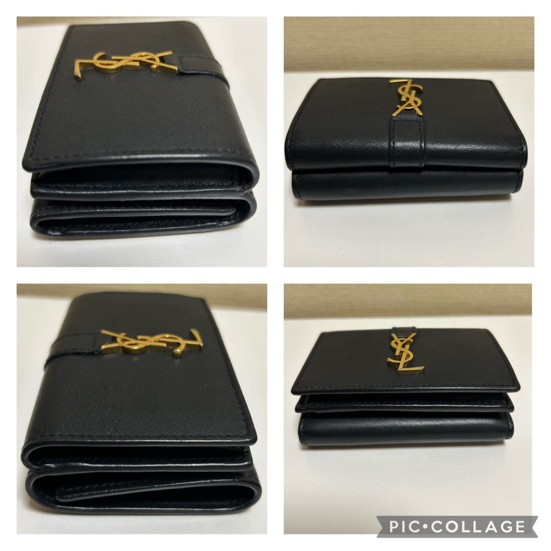 Saint Laurent(サンローラン)のサンローラン　SAINT LOURENT  三つ折り財布　ブラック レディースのファッション小物(財布)の商品写真