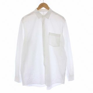 コモリ　長袖シャツ　Mサイズ相当　白色　綿100%　空気をまとう服　超美品