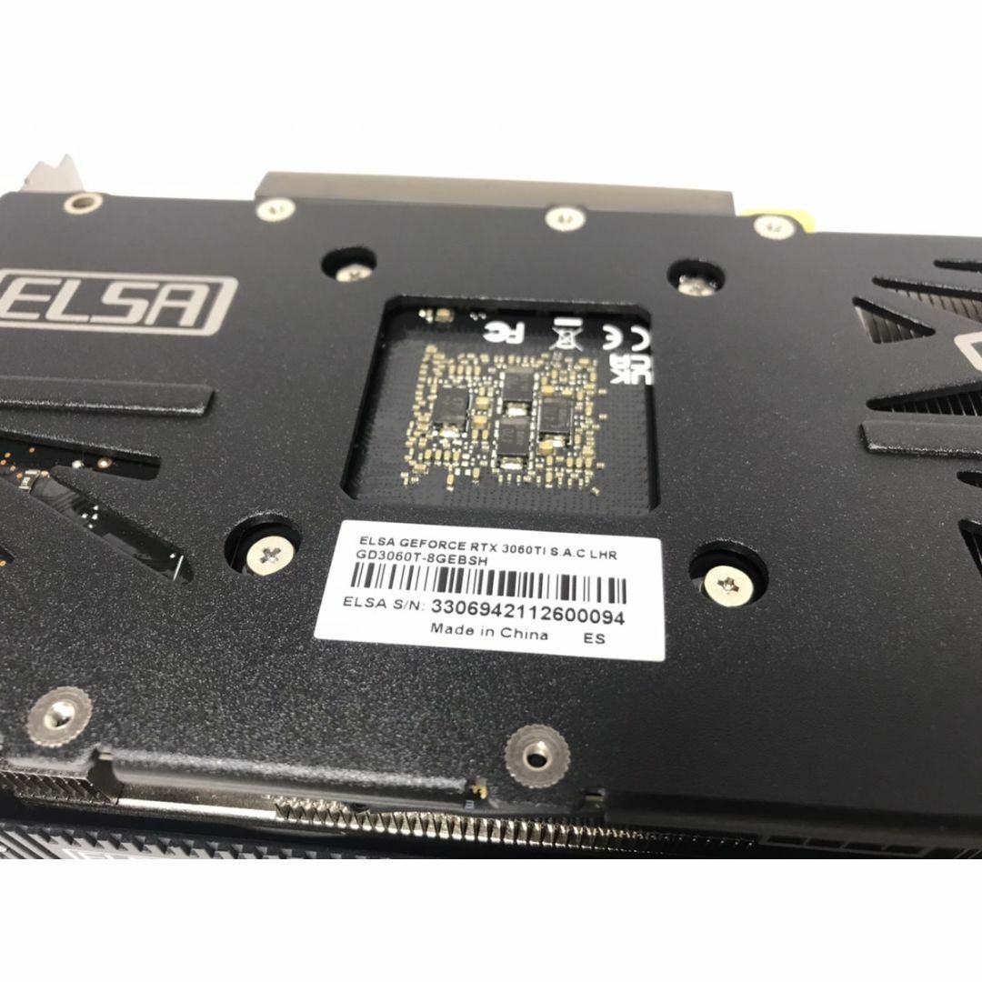 ELSA GeForce RTX 3060 Ti S.A.C LHR グラボ スマホ/家電/カメラのPC/タブレット(PC周辺機器)の商品写真