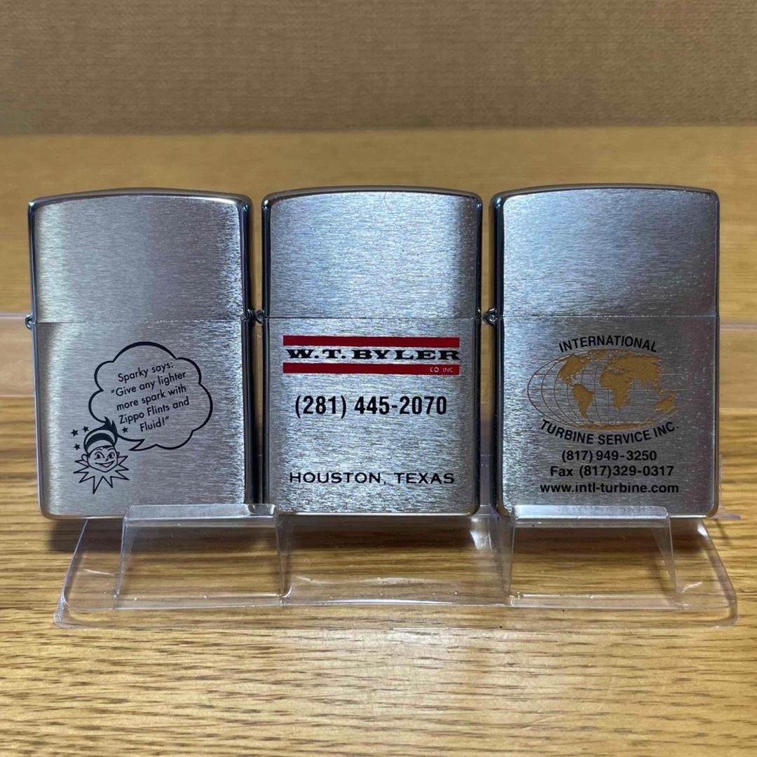 ZIPPO(ジッポー)の【新品未使用】ZIPPO 両面加工の珍しいジッポー！ 1998年製と2000年製 メンズのファッション小物(タバコグッズ)の商品写真