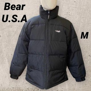 bear usa ダウン リバーシブル Mサイズ ネイビー グレー 90s