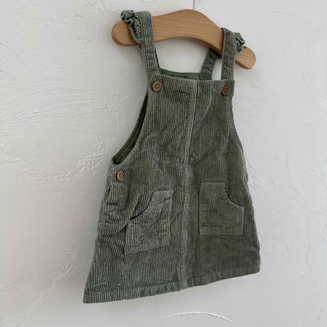 コーデュロイ ジャンバースカート キッズ/ベビー/マタニティのベビー服(~85cm)(ワンピース)の商品写真