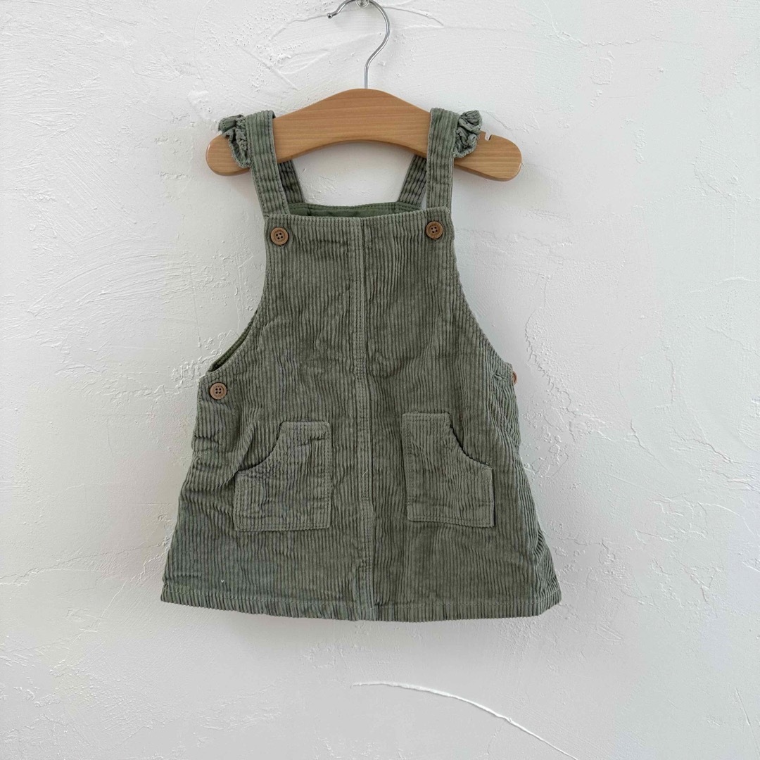 コーデュロイ ジャンバースカート キッズ/ベビー/マタニティのベビー服(~85cm)(ワンピース)の商品写真