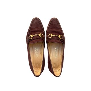 グッチ(Gucci)のGUCCI ローファー　スエードブラウン(ローファー/革靴)