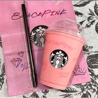 海外限定スターバックスBLACKPINK コラボタンブラー　ショッパー付