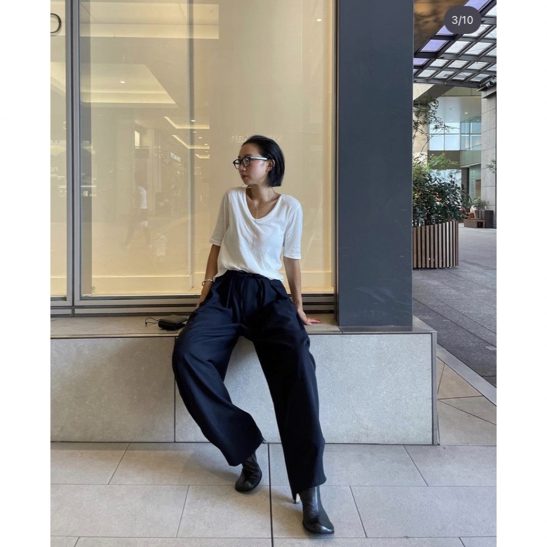ETRE TOKYO - 新品未使用 ETRE TOKYO キャバルリーツイルワイドパンツ