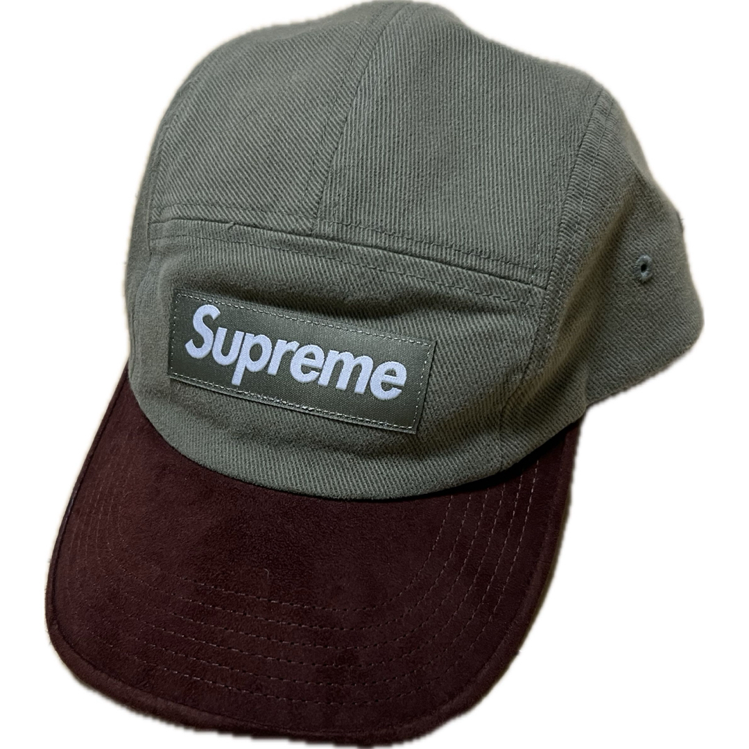 Supreme Suede Visor Camp Cap Light Oliveメンズ