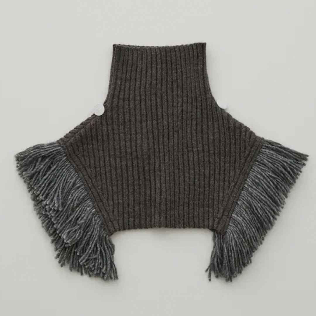 gray材質eLfinFolk  Rib knit Knight cape