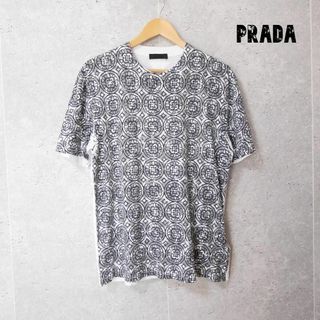 PRADA プラダ イタリア製 プリント 半袖 Tシャツ 総柄 カットソー