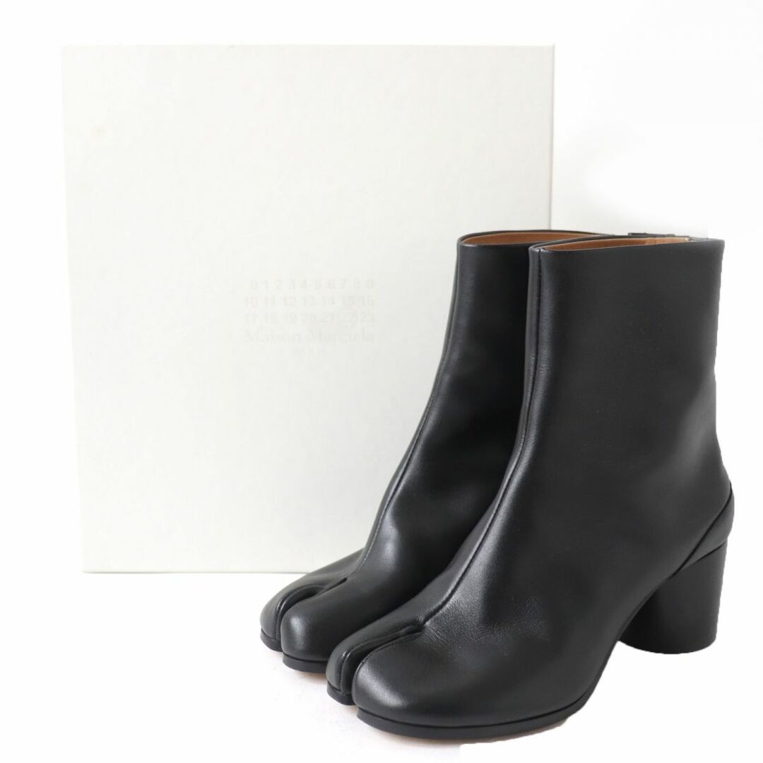 Maison Martin Margiela(マルタンマルジェラ)の極美品☆Maison Margiela メゾン マルジェラ 22 S58WU0246 TABI タビ レザー アンクルブーツ ブラック 黒 36 レディース イタリア製 箱付き レディースの靴/シューズ(ブーツ)の商品写真