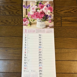 パナソニック(Panasonic)の2024年　壁掛け式書き込みカレンダー　花の幸せ時間(カレンダー/スケジュール)