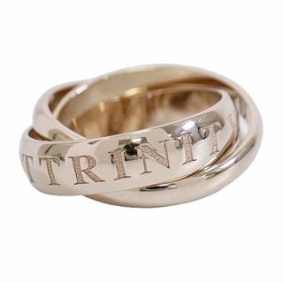 カルティエ(Cartier)の本物 カルティエ Cartier トリニティ OR AMOUR ET TRINITY 3連 750 SG リング 指輪 53 13号 シャンパンゴールド Trinity アクセサリー ジュエリー 中古(リング(指輪))