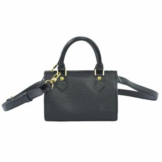 ルイヴィトン(LOUIS VUITTON)の本物 ルイヴィトン LOUIS VUITTON LV ミニスピーディ スペシャルオーダー エピ レザー 2WAY ショルダーバッグ ハンドバッグ ノワール ブラック ビトン バッグ 中古(ショルダーバッグ)