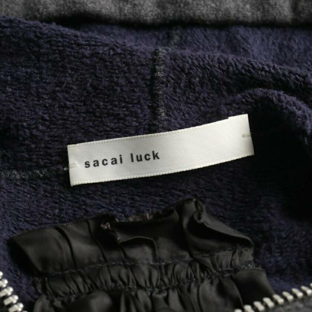 sacai luck ジップアップ　異素材　アウター