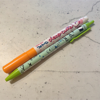 【2本セット】カラーペン　オレンジ　黄緑(カラーペン/コピック)