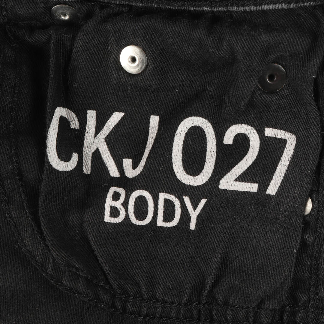 Calvin Klein(カルバンクライン)のCalvin Klein カルバンクライン パンツ サイズ:W28×L32 19AW ウォッシュ加工 ストレッチ デニム スリム スキニー パンツ CKJ 027 BODY J312938 ボトムス ジーンズ ジーパン タイト JEANS ブラック 黒 【メンズ】【中古】 メンズのパンツ(デニム/ジーンズ)の商品写真