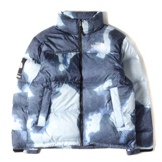 シュプリーム(Supreme)のSupreme シュプリーム ジャケット サイズ:L 21AW THE NORTH FACE ノースフェイス ブリーチド デニム プリント ヌプシ ダウン ジャケット Bleached Denim Print Nuptse Jacket ND52100I インディゴ アウター ブルゾン コラボ【メンズ】【中古】【美品】(ダウンジャケット)