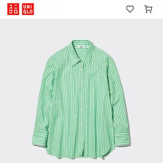 ユニクロ(UNIQLO)のユニクロ コットンストライプシャツ(長袖)(シャツ/ブラウス(長袖/七分))