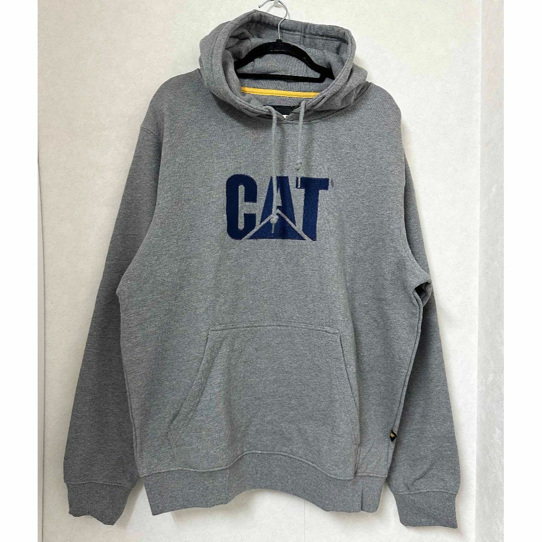 コストコ(コストコ)の新品 2XL ★ CAT キャタピラー メンズ 裏起毛 パーカー ロゴ グレー メンズのトップス(パーカー)の商品写真