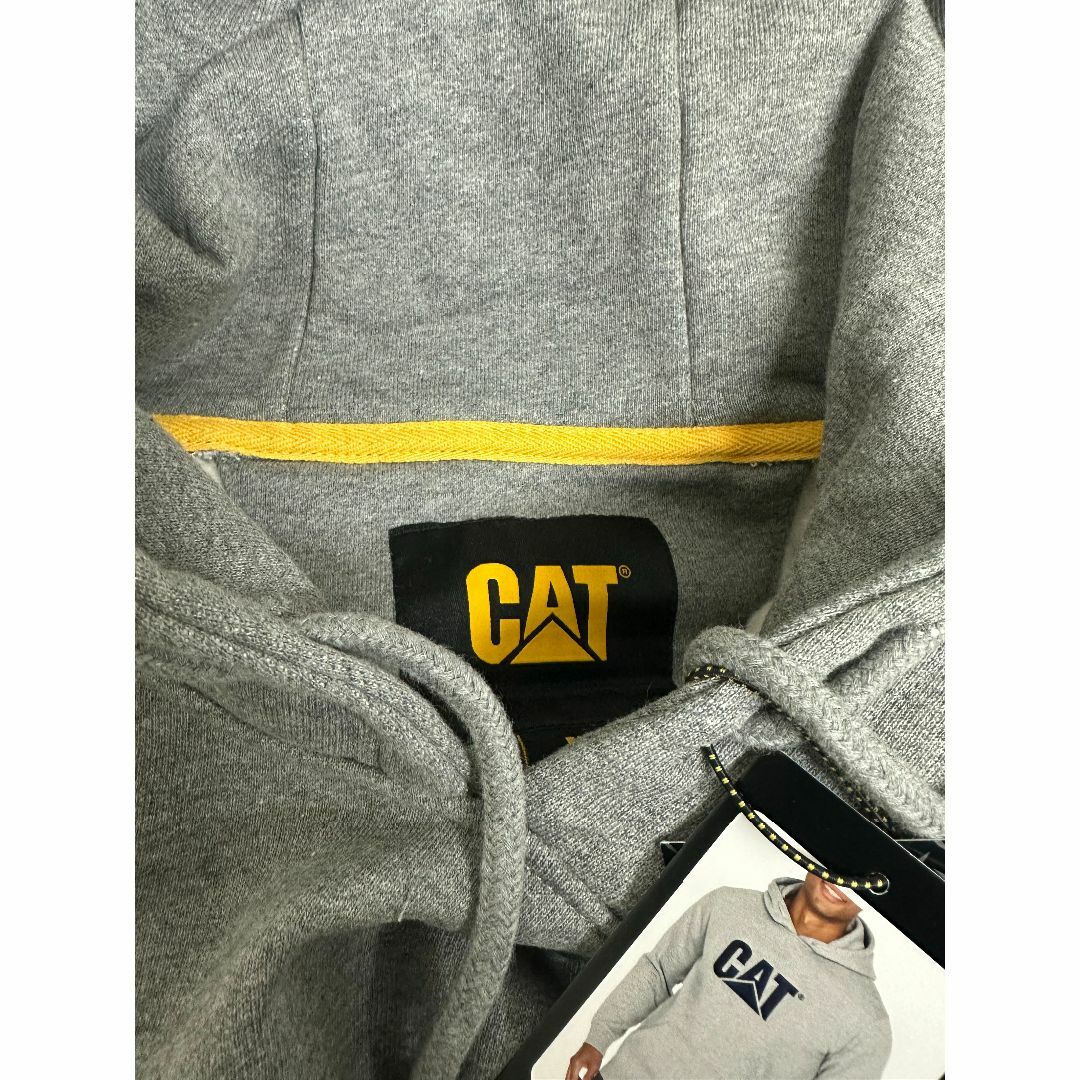 コストコ(コストコ)の新品 2XL ★ CAT キャタピラー メンズ 裏起毛 パーカー ロゴ グレー メンズのトップス(パーカー)の商品写真