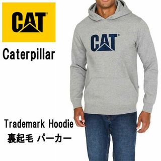 コストコ(コストコ)の新品 2XL ★ CAT キャタピラー メンズ 裏起毛 パーカー ロゴ グレー(パーカー)