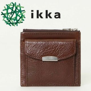 イッカ(ikka)の【新品 未使用】 ikka イッカ ITALY レザーショートウォレット(コインケース/小銭入れ)