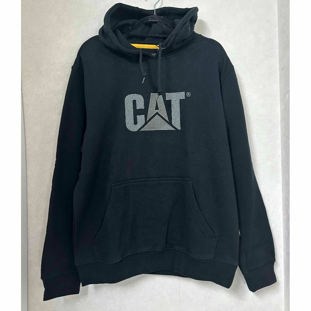 コストコ(コストコ)の新品 XL ★ CAT キャタピラー メンズ 裏起毛 パーカー ロゴ ブラック メンズのトップス(パーカー)の商品写真