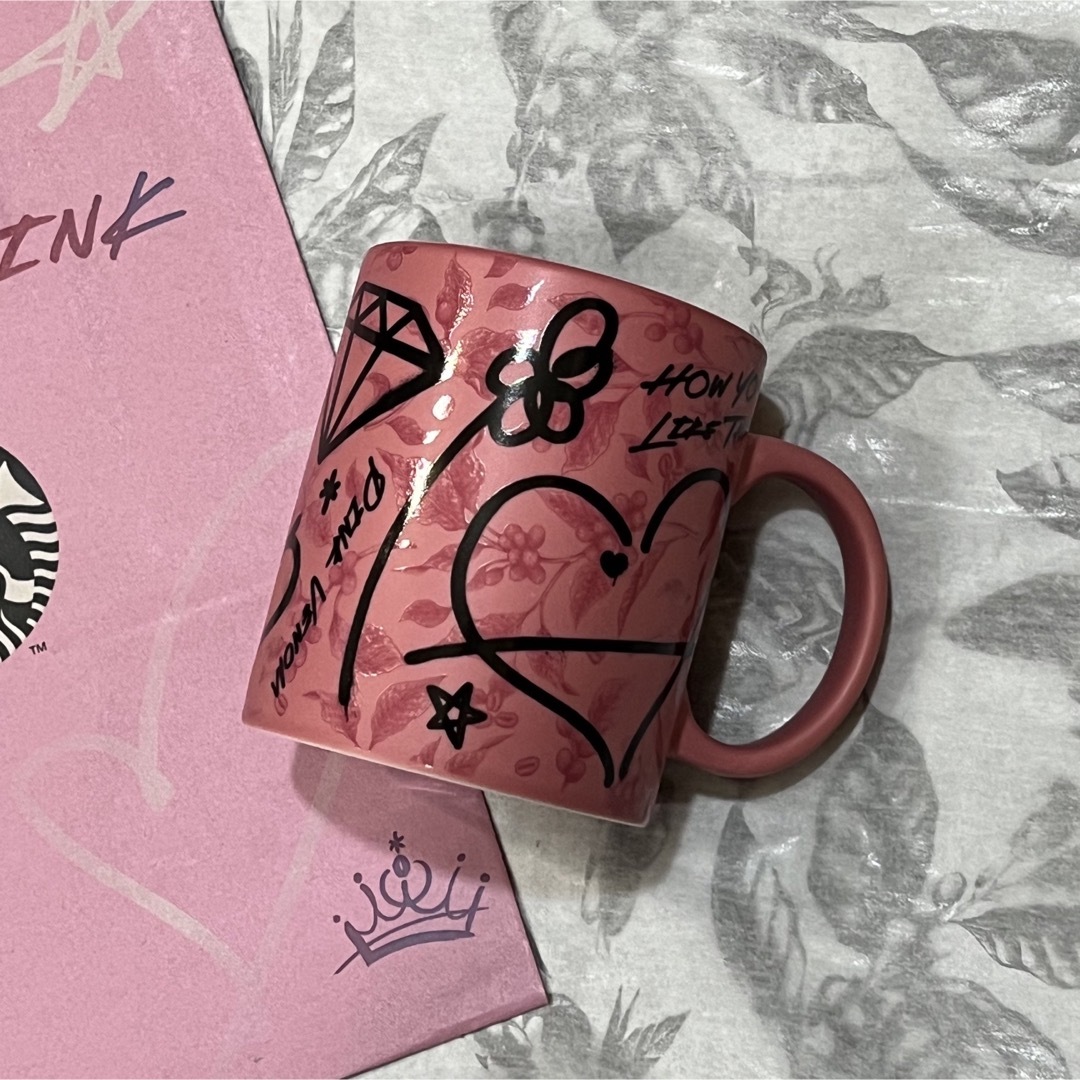 Starbucks Coffee - スターバックス black pink マグ ブラックピンク